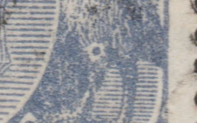 1926 KGV 3d BLUE SMALL MULTIPLE WMK PERF 14 ERROR "FLAW ON EMU" - Image 1 of 2