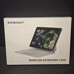 Raymcraft iPad 10,9" 11" Tastiera Wireless Retroilluminata con Supporto Galleggiante ROSA - Foto 1 di 7