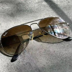 Ray-Ban Aviator Large Metal RB3025 004/51 55mm Gray Frame Brown Gradient Italy - Picture 1 of 8