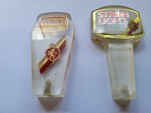 Strohs Light Beer 2 Taps Handles ( look close at pictures USED ) - Picture 1 of 3
