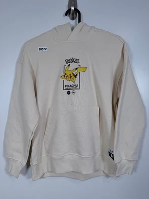 Moletom com capuz Zara X Pokemon infantil meninos Pikachu colaboração lã bege tamanho 9-10 novo com etiquetas - Imagem 1 de 4