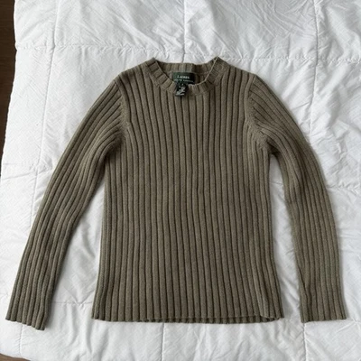 Suéter Top De Colección Lauren Ralph Lauren Tejido Acanalado Para Mujer’s S Verde Algodón Clásico Foto 1 de 4