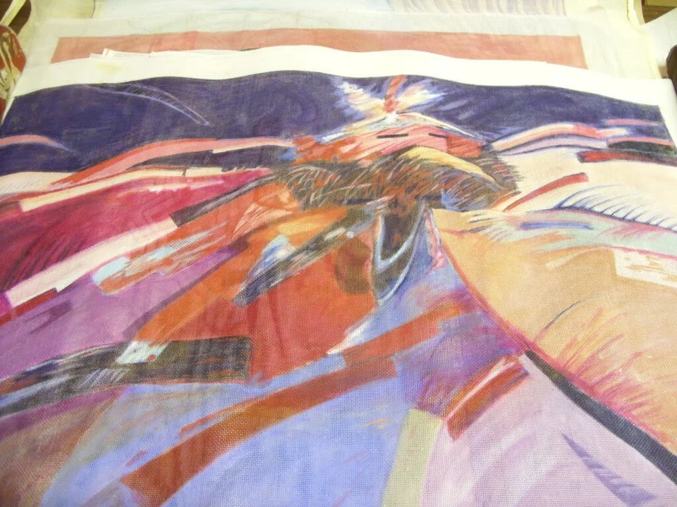 Handpainted Needlepoint Canvas - Katrina Dancer - Southwestern - Image 1 of 1