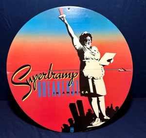 🔥 Raro SUPERTRAMP "Breakfast In America" Tienda de discos PROMOCIÓN Exhibición 36x36 EX++ - Imagen 1 de 8
