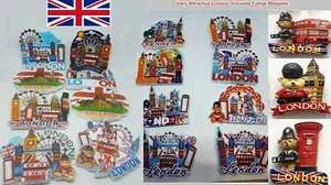 BRITAIN LOVE LONDRES INGLANDIA REINO UNIDO IMÁN NEVERA RECUERDO CERÁMICA DISEÑO ATACTIVO - Imagen 1 de 5