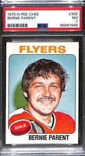 1975 O-Pee-Chee OPC #300 Bernie Parent PSA 7