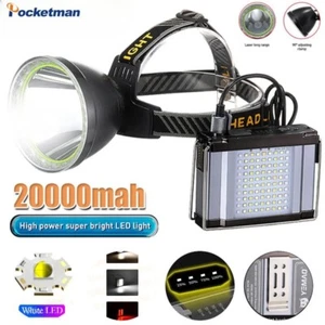 980000 lm weiße LED starkes Licht Split Stirnlampe Außenscheinwerfer 20000 mAh Batterie - Bild 1 von 23