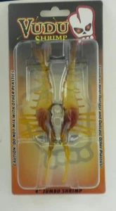 Egret Baits E-VS40-14-54 4 Inch Jumbo Vudu Shrimp Color Bloody Mary 2Pk - Picture 1 of 2