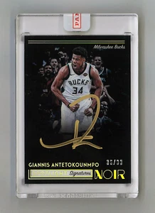 Giannis Antetokounmpo 2018-19 Panini Noir Spotlight Signatures Auto /99 Bucks - Picture 1 of 4