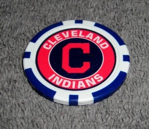 MLB CLEVELAND INDIANS SOUVENIR COLLECTIBLE POKER CHIP GOLF BALL MARKER - Picture 1 of 1