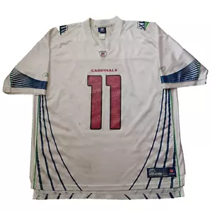 Reebok Arizona Cardinals Larry Fitzgerald Super Bowl XLIII Jersey Mens XXL White - Picture 1 of 22