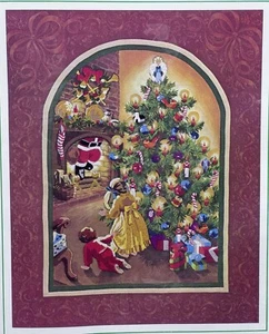 SUNSET STITCHERY KIT 1981 Christmas Wonderment of Santa #2086 Open Package - Picture 1 of 8