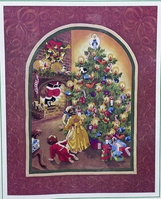 KIT DE COSTURA AL ATARDECER 1981 Maravilla de Navidad de Santa #2086 Paquete Abierto Foto 1 de 4