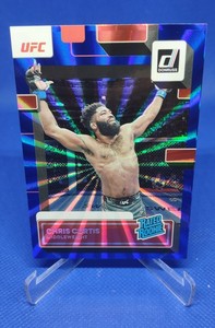 2023 UFC Panini Donruss Blue Laser Chris Curtis /49 RC Rookie #205
