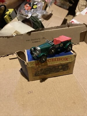Modelos Matchbox Vintage Años 60 Antaño Nº 5 1929 4,5 Litros Bentley En Caja Foto 1 de 4