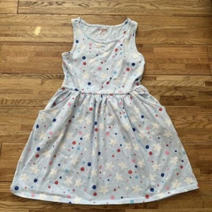 Cat & Jack Stars And Dots Dress Size Medium- 8 - Picture 1 of 8