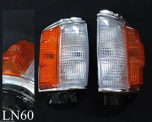FOR TOYOTA HILUX LN60 LN61 LN65 YN65 CHROME CORNER INDICATOR LIGHT 83 - 88 LH&RH - Picture 1 of 5