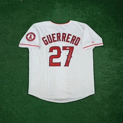 Vladimir Guerrero signed Anaheim Los Angeles Angels Home White Jersey BAS - Image 1 of 4