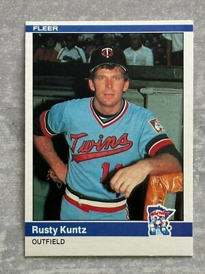 1984 Fleer RUSTY KUNTZ Baseball's Dirtiest Funniest Name Real Trading Card #568 - Image 1 of 2
