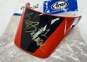 NOS NEW VINTAGE ARAI MOTOCROSS MX 1 HELMET VISOR SCOTT SUMMERS AUTOGRAPHED - Picture 1 of 7