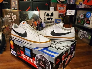 Herren Größe 11 Nike Court Legacy Next Nature Schuhe weiß ocker DH3162-100 KOSTENLOSER Versand - Bild 1 von 10