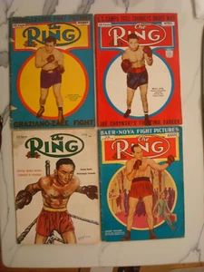 The Ring Magazine Aug 1939, April 1943, Dec. 1946, Sept. 1954 Various Conditions - Picture 1 of 10