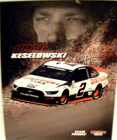 2021 TEAM PENSKE BRAD KESELOWSKI #2 FORD MUSTANG DISCOUNT NASCAR RACING POSTCARD Cover