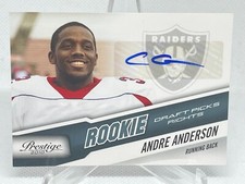 Andre Anderson 2010 Prestige Draft Picks Rights #202 Autograph /999 Auto XCJX