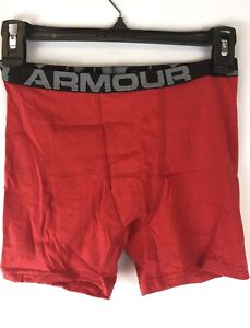 Under Armour Boys’ Big Charged Cotton Stretch Boxers, 4-Pack, Black, Red, Size L