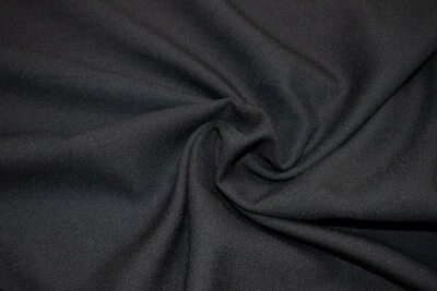 Black Woven Twill Fabric by m Clothing, Suiting, Crafts, Skirts, Trousers etc. - Image 1 of 4