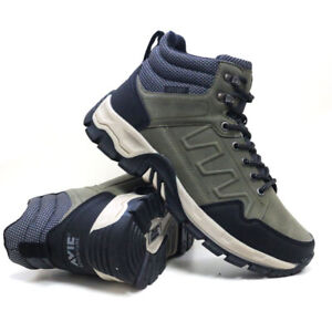 MENS HIKING BOOTS WIDE FIT WALKING ANKLE WINTER TRAIL TREKKING TRAINERS SHOES