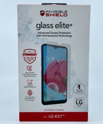 ZAGG InvisibleShield (Glass Elite+) Screen Protector for LG K51 - Image 1 of 2