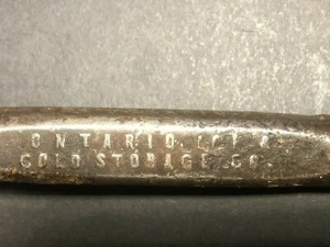8" Vintage Ganzstahl Werbung Eispickel - Ontario Eis & Kühlhaus - Bild 1 von 5
