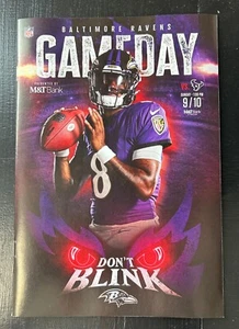 C J Stroud 1st NFL game ticket & program Sept 9, 2023 game ROY vs Lamar Jackson - Picture 1 of 4