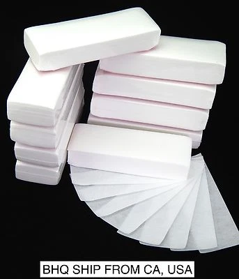 BEAUTY HEADQUARTERS 1000pcs Professional Armpit Leg Hair Removal Wax Paper