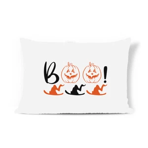 Pillow Case Boo Halloween Polyester Home Decor Bed Covers 30x20 Inches - Picture 1 of 3