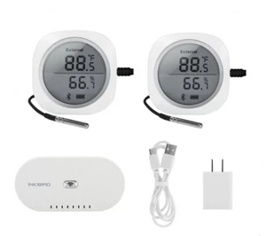 INKBIRD WIFI Gateway Digitalanzeige Datenlogger IBS-TH1 Plus Temp Feucht APP C/F - Bild 1 von 12