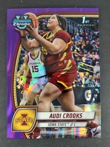 2024-25 Bowman Chrome U - Audi Crooks #9 - Purple Lava Refractor - Iowas State - Picture 1 of 2