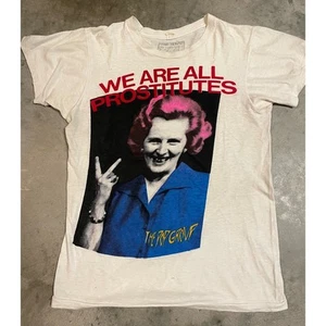VINTAGE 1980s FIFTH COLUMN THE POP GROUP WE ARE ALL PROSTITUTE PUNK ROCK T-SHIRT - Picture 1 of 7