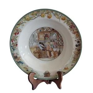 Vintage Villeroy Boch Foxwood Tales bordo zuppa cereali ciotola 7-7/8" negozio di caramelle - Foto 1 di 10