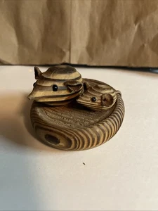 holz handgeschnitzte Maus - Bild 1 von 5