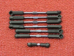 Associated RC10 B44 FT Blue Titanium Turnbuckle W/ Servo Horn Arm Set Of 7. 1028 - Picture 1 of 8