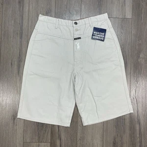 Vintage Marithe Francois Girbaud Jean Shorts Blue Brand X Short Sz 34 Silver NWT - Picture 1 of 10