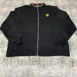 RARE Puma X Scuderia Ferrari Big Logo Embrodery Men’s Full Zip Sweater Size XXL - Picture 1 of 15