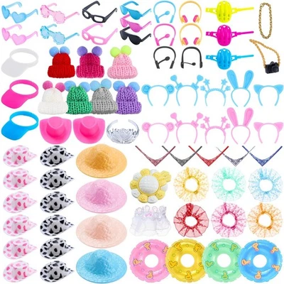 Poen 100 Pcs Rubber Duck Accessories Decorations for Cowgirl Hats Glasses Ear... - Image 1 of 4