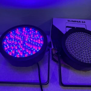 (2) Chauvet DJ SlimPAR 64 RGBA DMX LED Par Wash Light Event Party Disco Rave - Picture 1 of 8