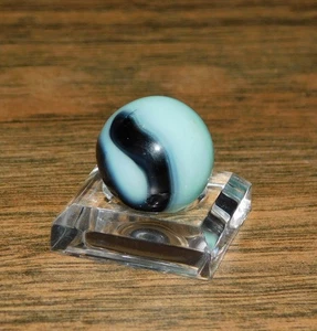 Vintage Marble Teal Dark Purple / Black Swirl - NM+ 0,63"❤️-34 - Bild 1 von 9