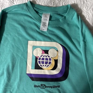 Authentic Disney Pullover 3XL Sweatshirt With Vintage Design In Aqua - Picture 1 of 7