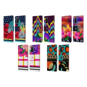 HEAD CASE DESIGNS PATROON MIX LEDEREN BOOK COVER VOOR SAMSUNG TELEFOONS 1 - Afbeelding 1 van 11