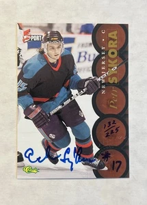 1995 Classic 5 Sport Auto Petr Sykora Rookie Auto RC New Jersey Devils SSP /225 - Picture 1 of 3